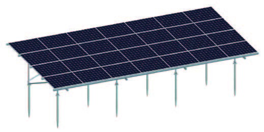 montaje de tornillo de tierra solar