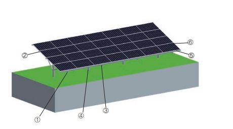 suelo de montaje de pilotes solares