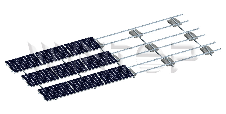 Estructura de montaje solar de lastre