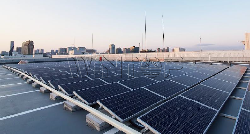 Placa inferior fotovoltaica de muelle de cemento