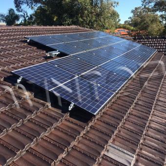 solar roof hook system