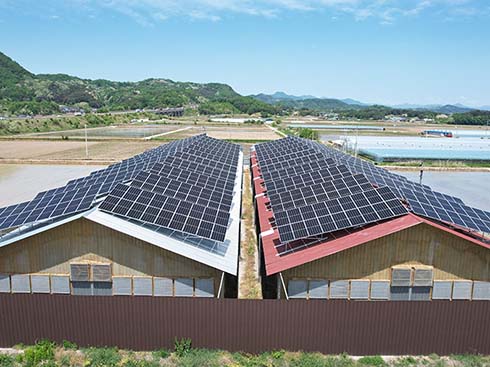 Soportes de panel solar de 399kw para caja de techo de metal Gyeongsangbuk-do, Corea del Sur