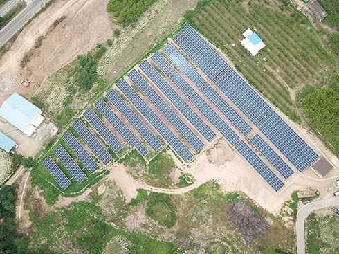 sistema de paneles solares montados en tierra de corea del sur 1000kw
