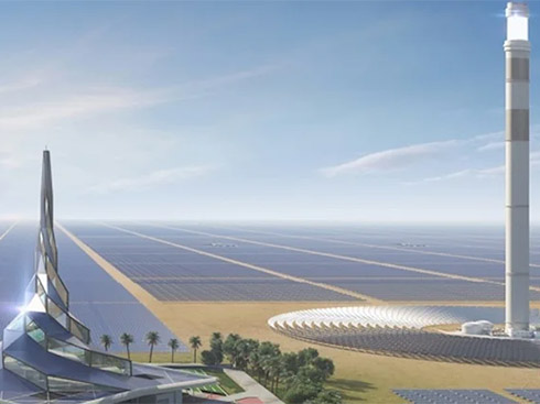 La mayor planta de energía solar concentrada del mundo finalizada en Dubái
        