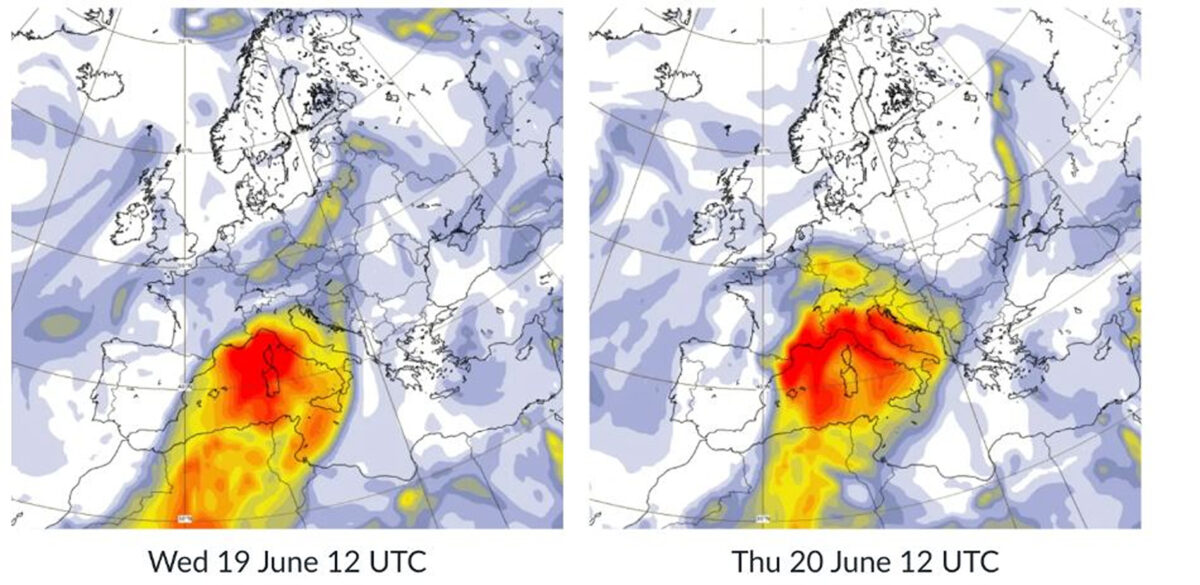 El polvo del Sahara sigue afectando a la generación de energía solar en Europa