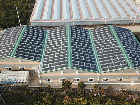 Soporte de montaje en techo solar para trípode de lastre de 160KW en Corea