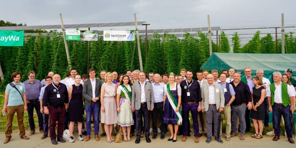 Alemania construye fotovoltaica agrícola para el cultivo de lúpulo