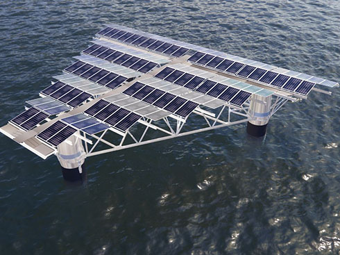 El primer proyecto de demostración solar flotante en alta mar de Japón
